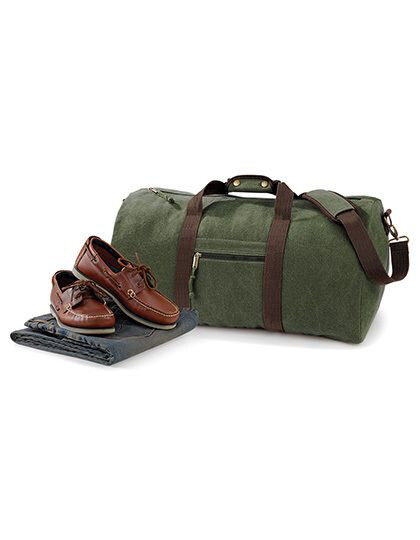 Vintage Canvas Holdall Quadra QD613 - Torby podróżne