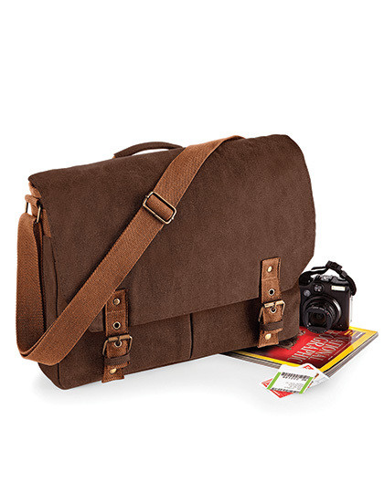 Torba Vintage Canvas Satchel Messenger Quadra QD625 - Torby na ramię