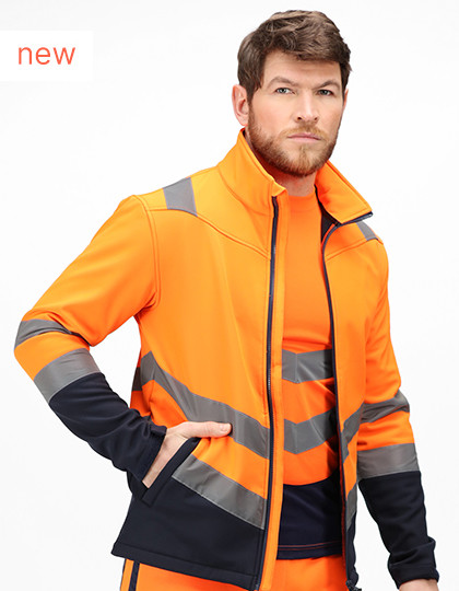Pro Hi-Vis Softshell Jacket Regatta High Visibility TRA722 - Kurtki (Soft-Shell)