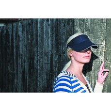 Herringbone Sun Visor With Sandwich Peak Result Headwear RC048X - Daszki