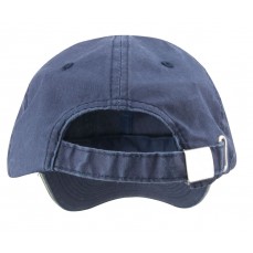 Washed Fine Line Cotton Cap With Sandwich Peak Result Headwear RC054X - 6 panelowe