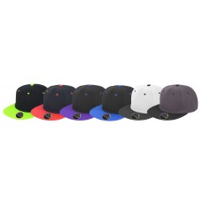 Bronx Original Flat Peak Snapback Dual Colour Cap Result Headwear RC082X - Snapbacki