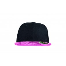 Bronx Flat Glitter Peak Snapback Cap Result Headwear RC087X - 6 panelowe