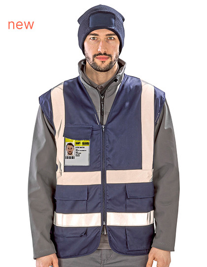 Heavy Duty Polycotton Security Vest Result Safe-Guard R477X - Kamizelki