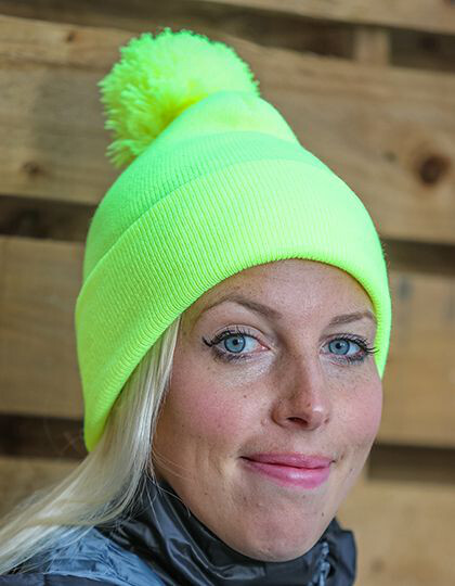 Pom Pom Beanie Result Winter Essentials RC028X - Czapki zimowe