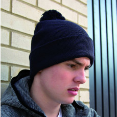 Junior Pom Pom Beanie Result Winter Essentials RC028J - Czapki zimowe