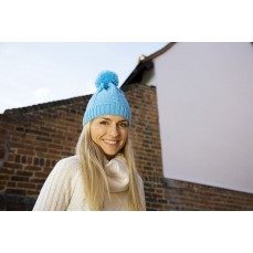 Pom Pom Beanie Result Winter Essentials R149X - Czapki zimowe