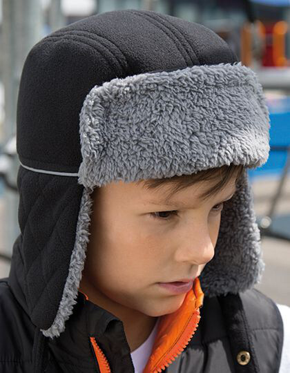 Junior Ocean Trapper Hat Result Winter Essentials RC032J - Czapki