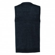 Men´s V-Neck Sleeveless Knitted Cardigan Russell Collection R-719M - Marynarki i kamizelki