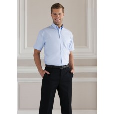 Men´s Short Sleeve  Classic Oxford Shirt Russell Collection R-933M-0 - Z krótkim rękawem
