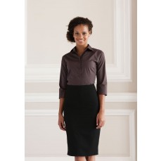 Ladies´ 3/4 Sleeve Fitted Stretch Shirt Russell Collection R-946F-0 - Z rękawem 3/4