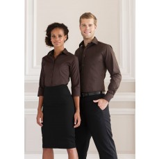 Ladies´ 3/4 Sleeve Fitted Stretch Shirt Russell Collection R-946F-0 - Z rękawem 3/4