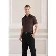 Men´s Short Sleeve Fitted Stretch Shirt Russell Collection R-947M-0 - Z krótkim rękawem
