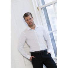 Men´s Long Sleeve Fitted Ultimate Stretch Shirt Russell Collection R-960M-0 - Z długim rękawem