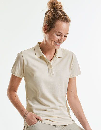 Ladies´ Pure Organic Polo Russell Pure Organic R-508F-0 - Koszulki damskie