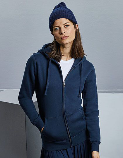 Ladies´ Authentic Zipped Hood Jacket Russell R-266F-0 - Z kapturem