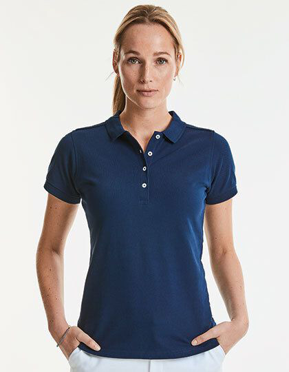 Ladies´ Fitted Stretch Polo Russell R-566F-0 - Z krótkim rękawem