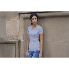 Women´s Feel Good Stretch V-Neck T SF SK122 - Dekolt w kształcie V