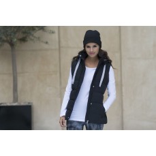 Damskie Gilet With Detachable Hood SF SK029 - Pikowane