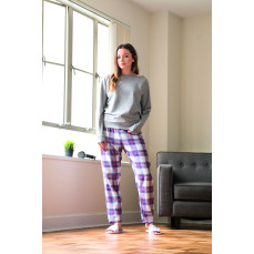 Women´s Tartan Lounge Pants SF SK083 - Długie