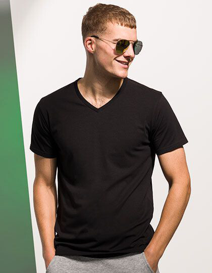 Men´s Feel Good Stretch V-Neck T SF SF122 - Dekolt w kształcie V