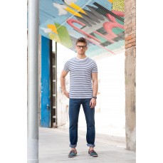 Unisex Striped T SF SF202 - Z krótkim rękawem