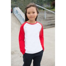 Kids´ Long Sleeved Baseball T SF SM271 - Z długim rękawem