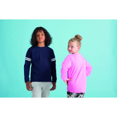 Kids´ Drop Shoulder Slogan Top SF SM514 - Z długim rękawem