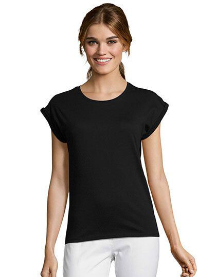 Women´s Round Neck T-Shirt Melba SOL´S 01406 - Okrągły dekolt