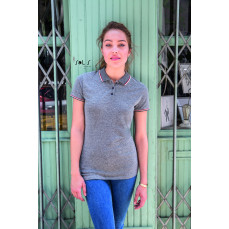 Women´s Heather Polo Shirt Paname SOL´S 02082 - Z krótkim rękawem