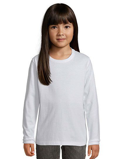 Kids´ Imperial Long Sleeve T-Shirt SOL´S 02947 - Okrągły dekolt