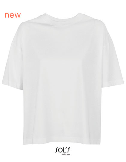 Women´s Boxy Oversized T-Shirt SOL´S 03807 - Okrągły dekolt