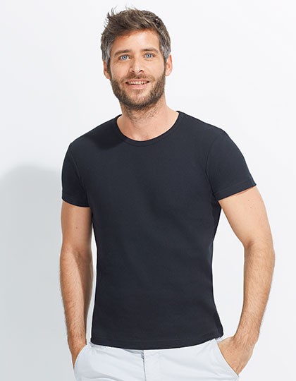 Herren Slim-Fit T-Shirt City 220 SOL´S 11230 - Z krótkim rękawem