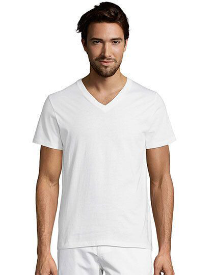 Short Sleeve Tee Shirt Master SOL´S 11155 - Dekolt w kształcie V