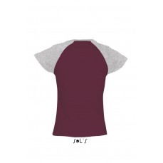 Women´s Raglan Colour-T Milky SOL´S 11195 - Okrągły dekolt