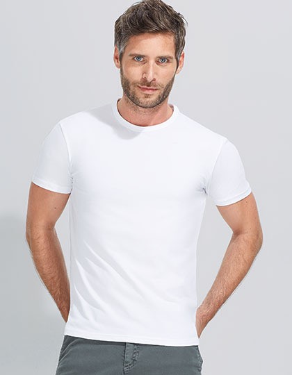 Męski Short Sleeve T-Shirt  Milano SOL´S 11934 - Z krótkim rękawem