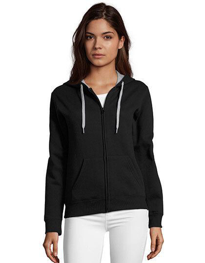 Women´s Contrast Hooded Zip Jacket Soul SOL´S 47100 - Tylko damskie