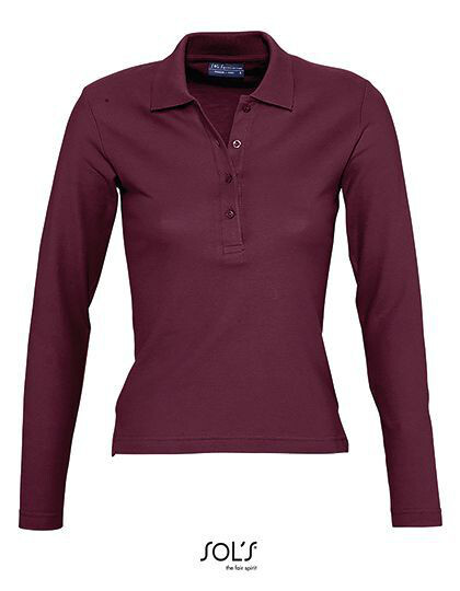 Women´s Long Sleeve Polo Podium SOL´S 11317 - Z długim rękawem