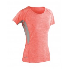 Women´s Fitness Tech Panel Marl T-Shirt SPIRO S270F - Damskie koszulki sportowe