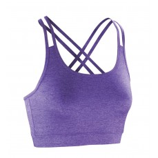 Women´s Fitness Crop Top SPIRO S274F - Damskie koszulki sportowe