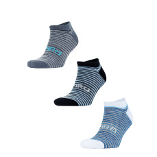 3-Pack Mixed Stripe Coolmax Sneaker Socks SPIRO S295X - Nowości Jesień 2018