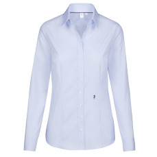 Women´s Blouse Slim Fit Check/Stripes Long Sleeve Seidensticker 080619 - Koszule biznesowe
