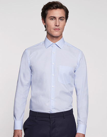 Mens Shirt Modern Fit Check/Stripes Longsleeve Seidensticker 112810/112820 - Koszule biznesowe