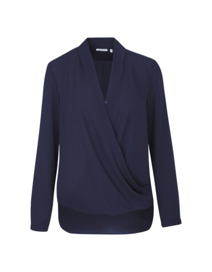 Crepe Wrap Around Blouse Seidensticker 122645 - Tylko damskie