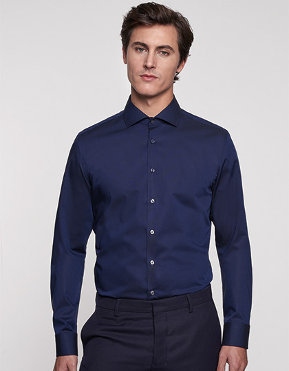 Men Shirt Slim Long Sleeve Seidensticker 660017 - Koszule biznesowe