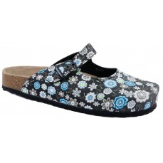 Clogs with floral print Softwaves 276046 - Kapcie 