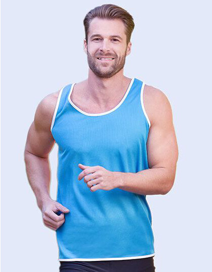 Men´s Contrast Sports Vest Starworld SW305 - Męskie koszulki sportowe