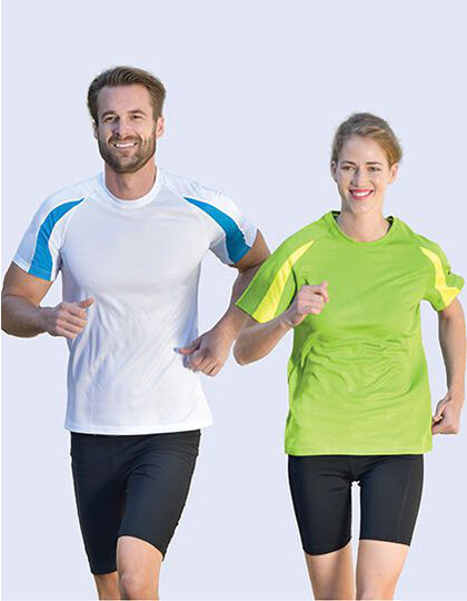 Unisex Contrast Sports T-Shirt Starworld SW309 - Męskie koszulki sportowe
