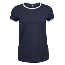 Ladies Ringer Tee Tee Jays 5071 - Okrągły dekolt