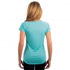 Ladies Solar Performance Short Sleeve T-Shirt Vapor Apparel M150 - Okrągły dekolt